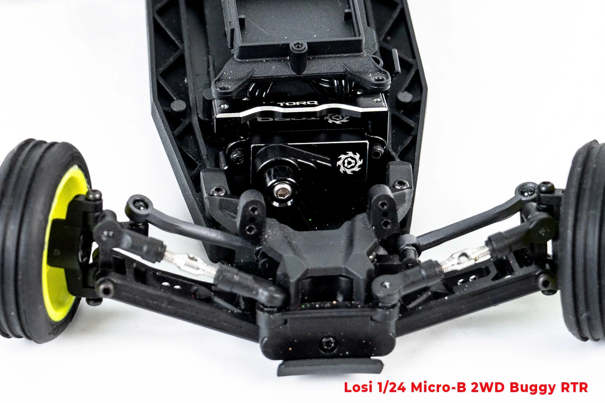 Losi 1/24 Micro-B 2WD Buggy RTR (Silver) With TORQ Coreless Titanium Gear 7g Micro Servo, aluminum servo horn & Servo Mount - Big Savings $18.64 Off