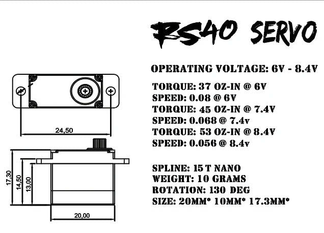 NSDRC RS40 Nano Servo