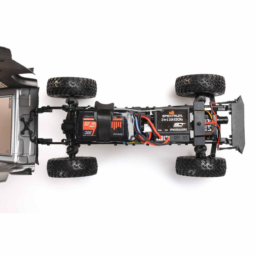Axial 1/24 SCX24 Jeep Wrangler JLU 4X4 Rock Crawler Brushed RTR - Gray - HeliDirect