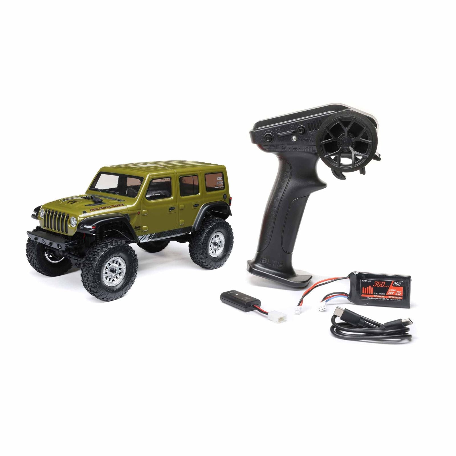 Axial 1/24 SCX24 Jeep Wrangler JLU 4X4 Rock Crawler Brushed RTR - Gray - HeliDirect