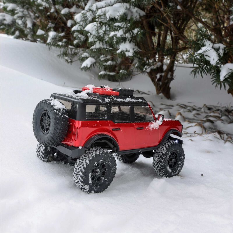 Axial Racing Scx24 2021 Bronco 4WD Truck Brushed RTR, Red - HeliDirect