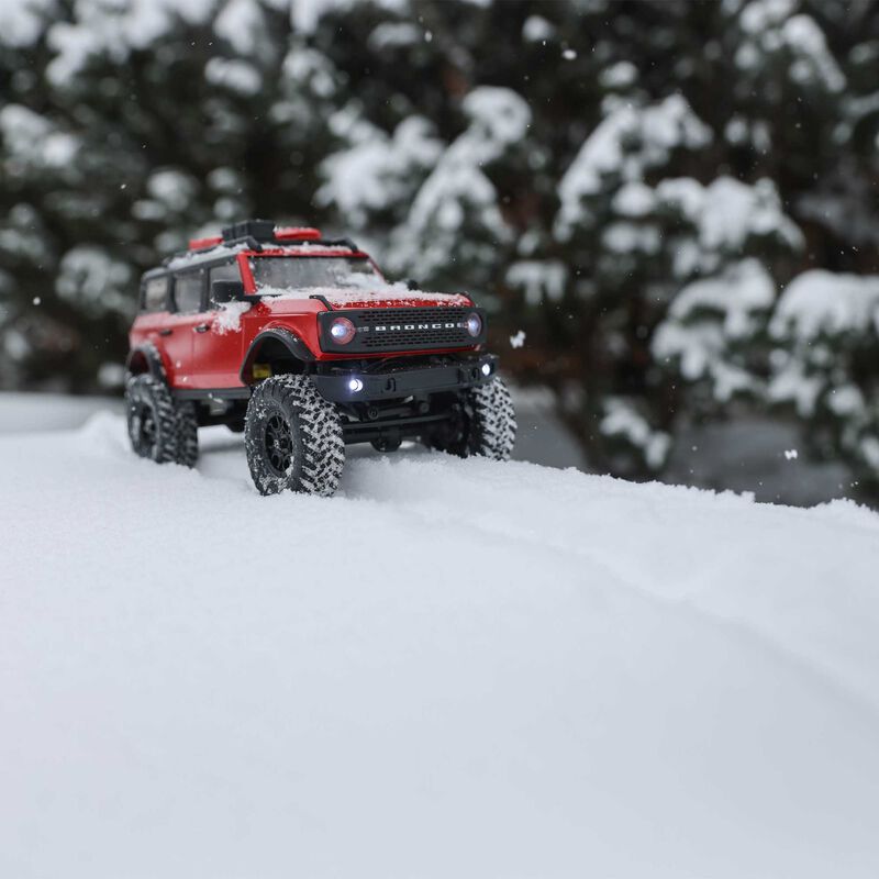 Axial Racing Scx24 2021 Bronco 4WD Truck Brushed RTR, Red - HeliDirect