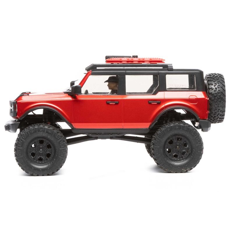 Axial Racing Scx24 2021 Bronco 4WD Truck Brushed RTR, Red - HeliDirect