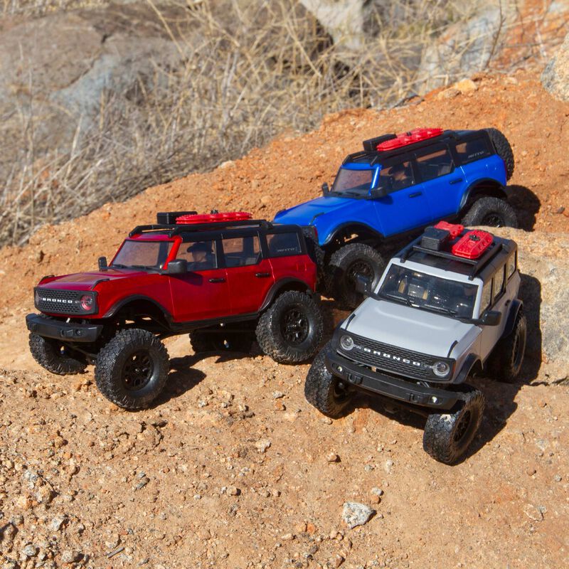 Axial Racing Scx24 2021 Bronco 4WD Truck Brushed RTR, Red - HeliDirect