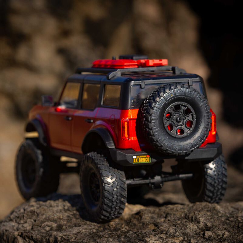 Axial Racing Scx24 2021 Bronco 4WD Truck Brushed RTR, Red - HeliDirect