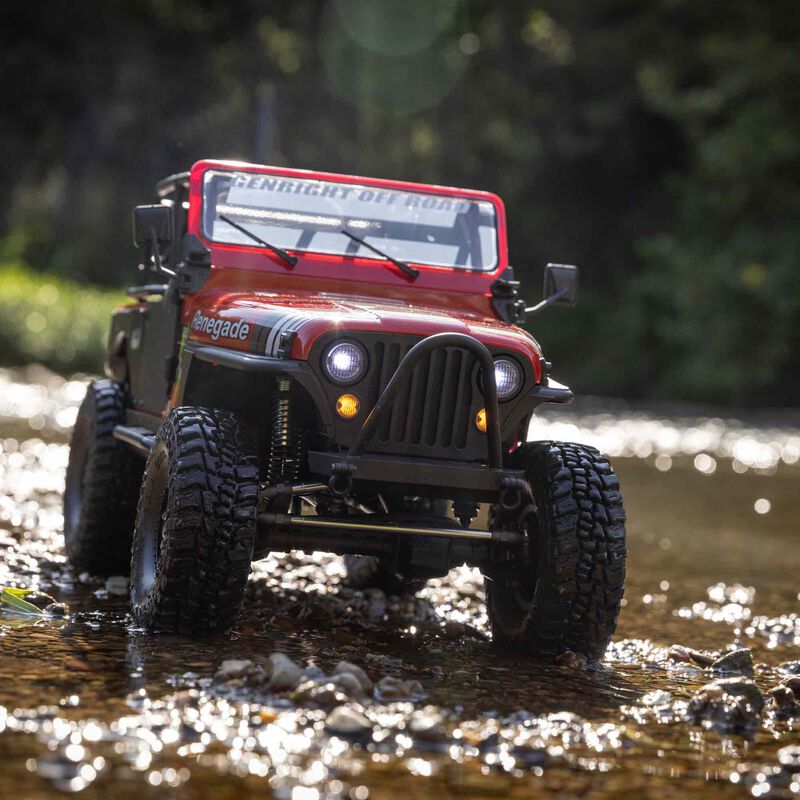 Axial 1/10 SCX10 III Jeep CJ-7 4WD Brushed RTR - Red - HeliDirect