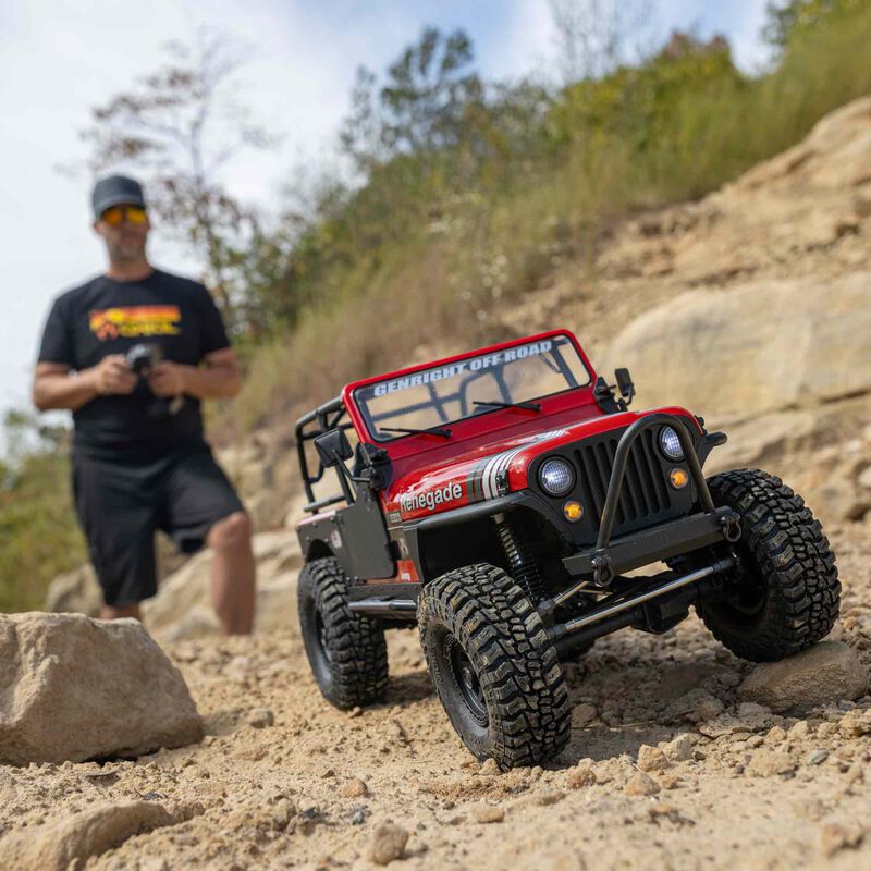 Axial 1/10 SCX10 III Jeep CJ-7 4WD Brushed RTR - Red - HeliDirect