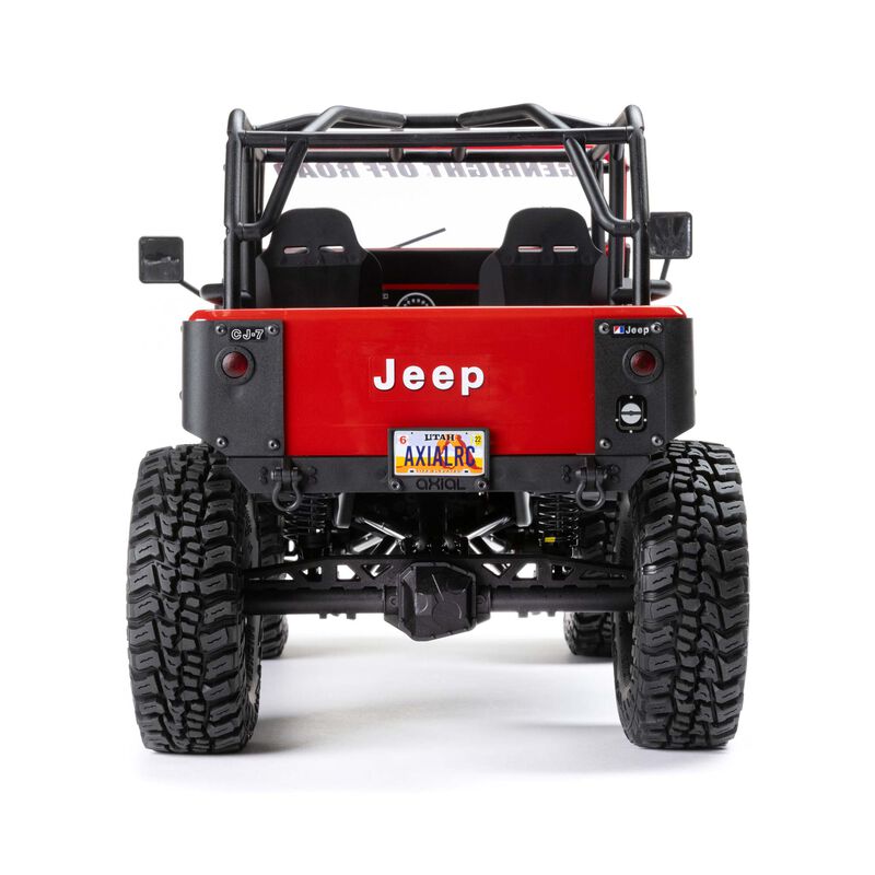 Axial 1/10 SCX10 III Jeep CJ-7 4WD Brushed RTR - Red - HeliDirect