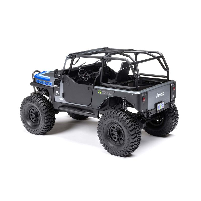 Axial 1/10 SCX10 III Jeep CJ-7 4WD Brushed RTR - Grey - HeliDirect