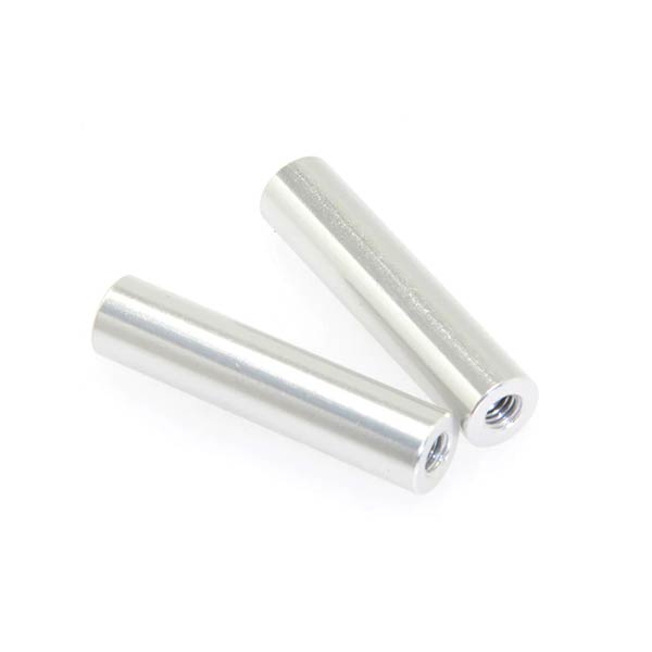 CD0310 M3 Threaded 6x26mm Aluminum Link (SILVER anodized, for F250 SD) 2pcs - HeliDirect