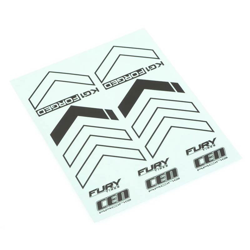 CD0967 KG1 Forged Decal Sheet (Black) - HeliDirect