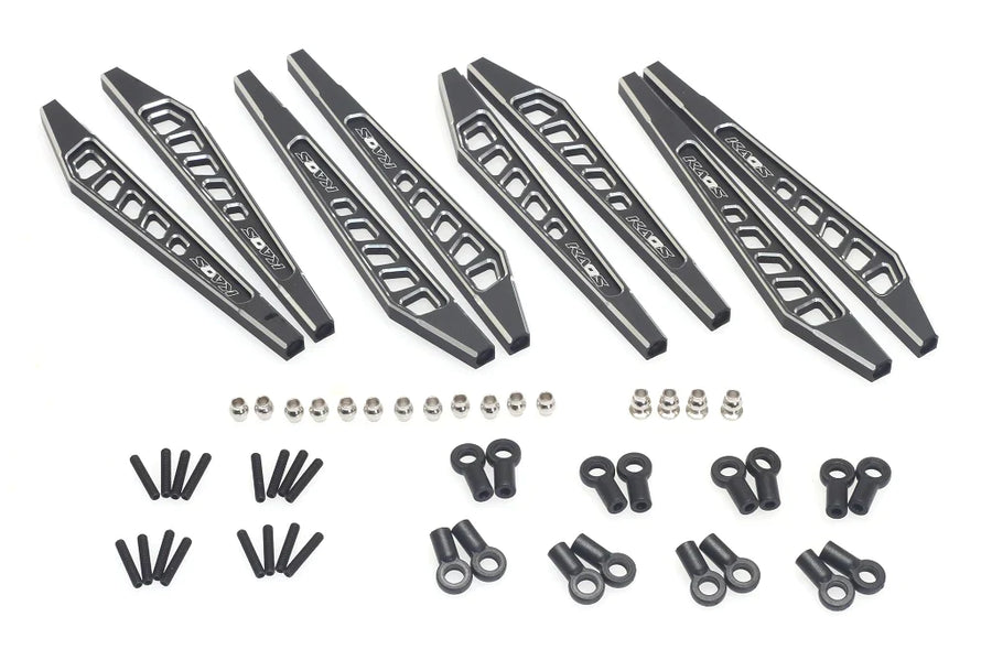 CKD0382 KAOS Suspension Linkage Set(for F-450 with lift kit conversion chassis,matte black anodized,cnc aluminum,8pcs.) - HeliDirect