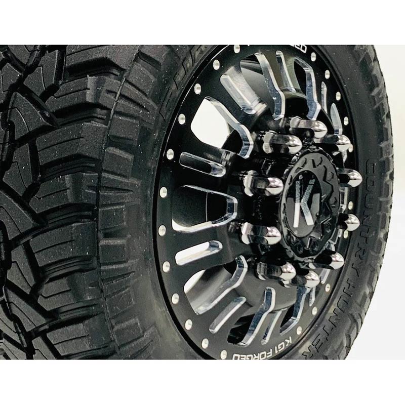 CKD0615 KAOS Bullet Wheel Lug (SILVER chrome, M2.5 studs, w/tool, 40pcs For American Force Wheels) - HeliDirect