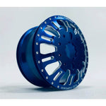 CKD0655 KG1 KD004 CNC Aluminum FRONT Wheel (BLUE anodize, 2pcs, w/cap and decal, screws) - HeliDirect