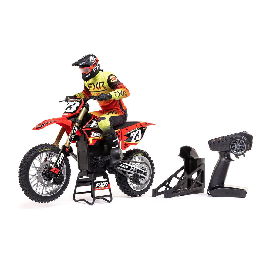Losi 1/4 Promoto-MX Motorcycle RTR, FXR - RED - HeliDirect