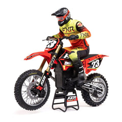 Losi 1/4 Promoto-MX Motorcycle RTR, FXR - RED - HeliDirect
