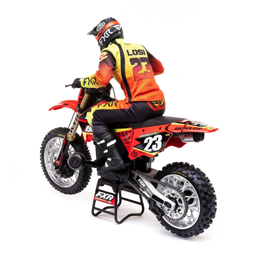 Losi 1/4 Promoto-MX Motorcycle RTR, FXR - RED - HeliDirect