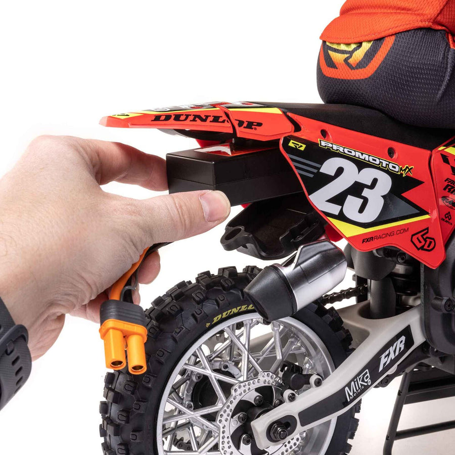 Losi 1/4 Promoto-MX Motorcycle RTR, FXR - RED - HeliDirect