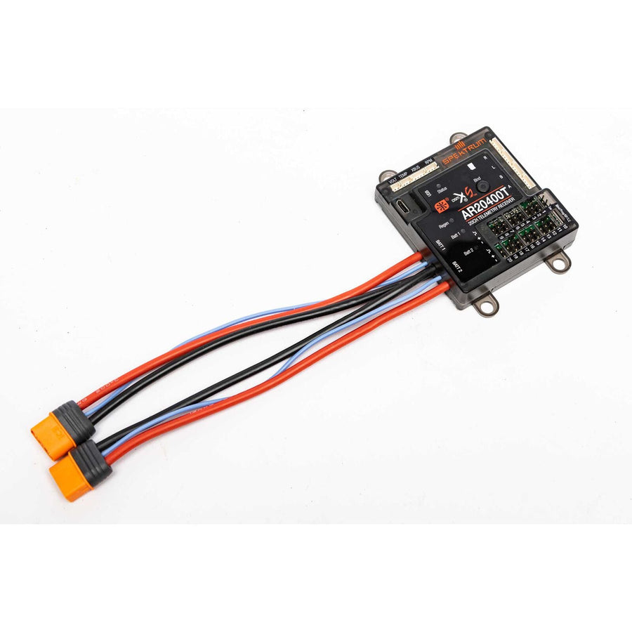 Spektrum AR20400T 20 Channel PowerSafe Telemetry Receiver - HeliDirect