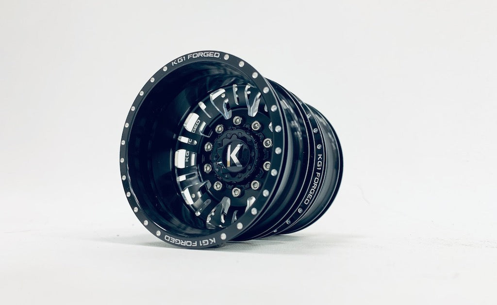 CKD0602 KG1 KD004 DUEL CNC Metal REAR Dually Wheel (2 pcs, w/cap. decal & screws) - HeliDirect